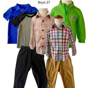 3T Boys Clothing Bundle; Jumping Beans / Cat & Jack / babyGap / OshKosh; 7 Items